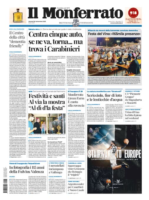 Il Monferrato - Edizione 71 del 26/09/2023